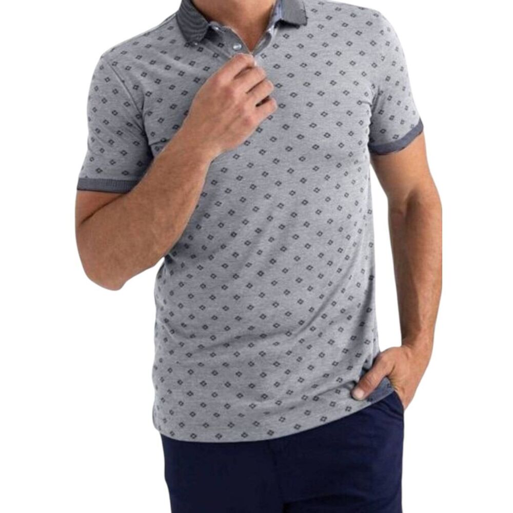 BANANA REPUBLIC Organically Grown Cotton Printed Polo Size Medium
